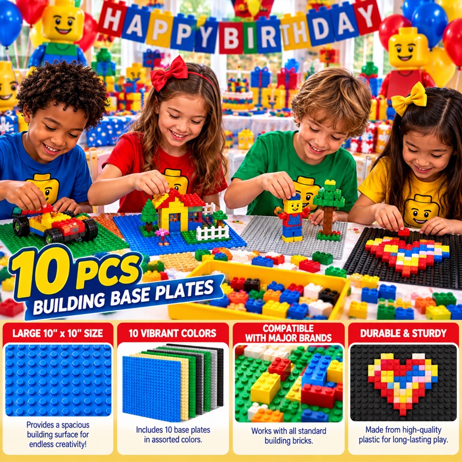 Building Base Plates, 10 pack