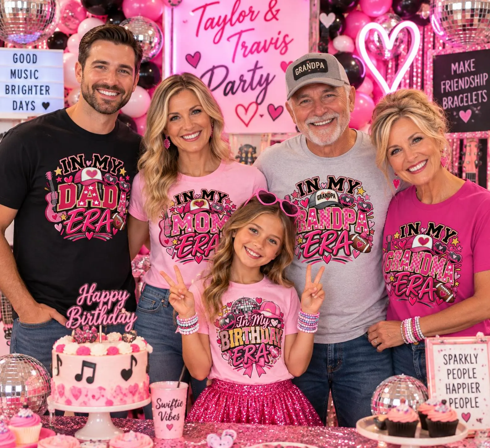 In My Birthday Era family T-shirts