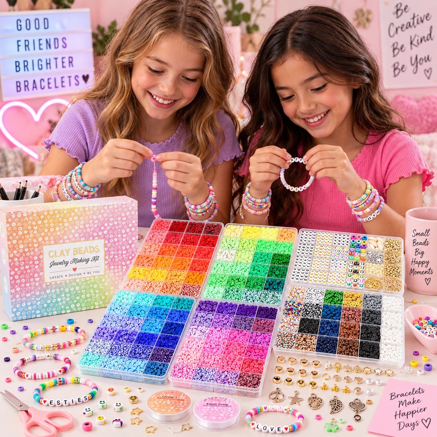 Clay Beads Jewelry Making Kit