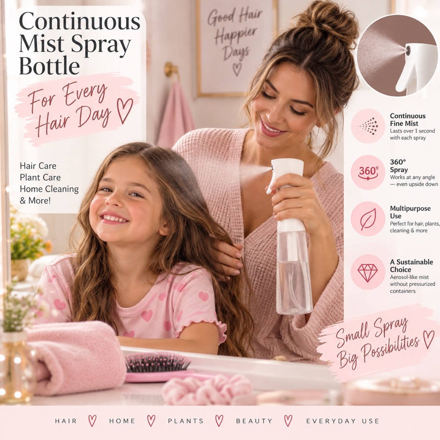 Continuous Mist Spray Bottle