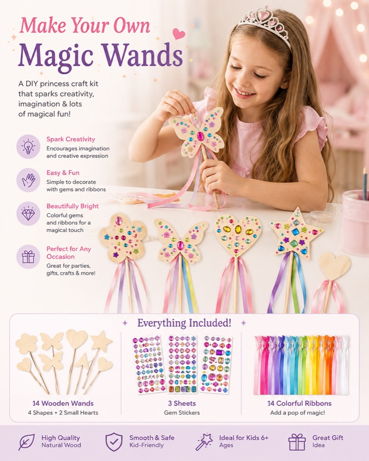 DIY Magic Wands craft kit
