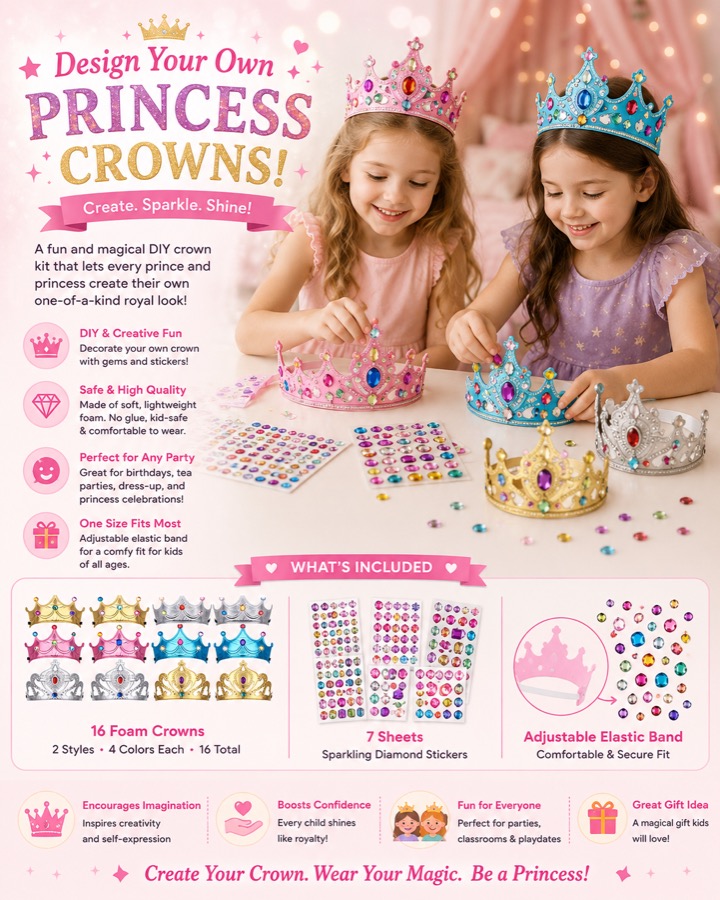 DIY Soft Princess Crown Kit