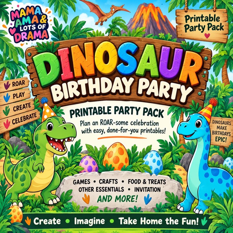 Dinosaur Birthday Party Printables