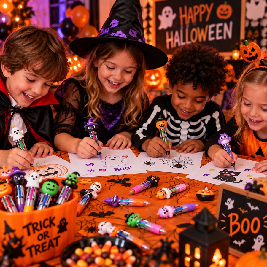 Halloween 4-in-1 Multicolor Pens
