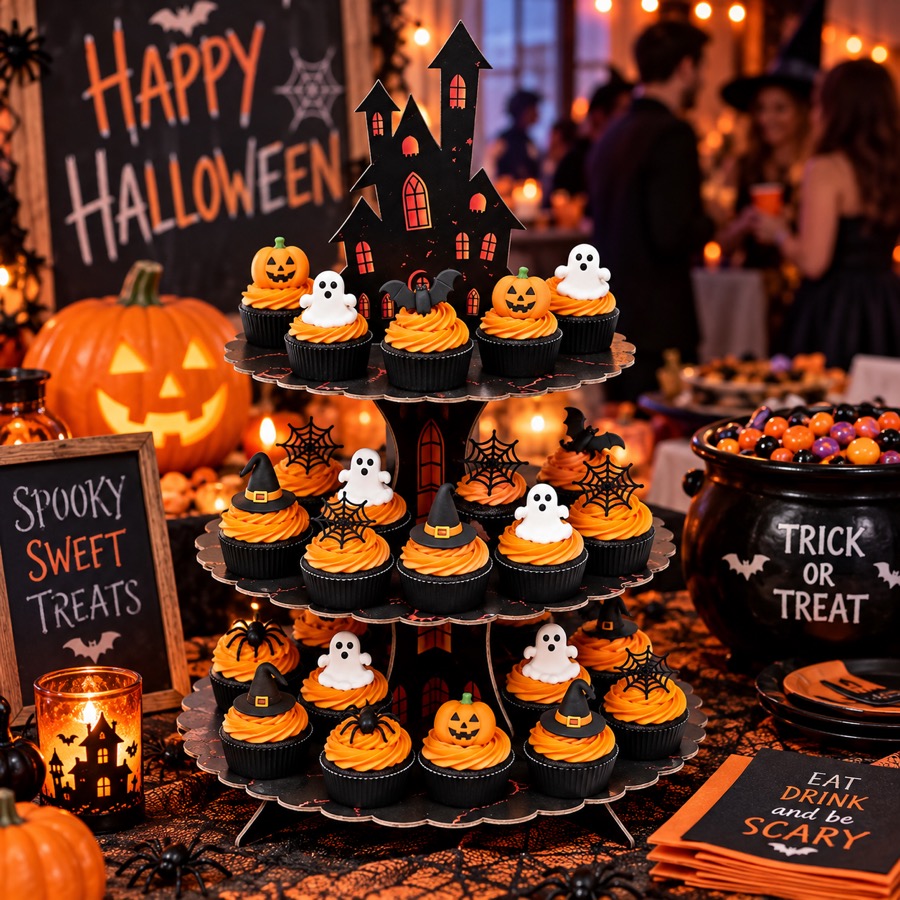 Haunted House Cupcake Stand