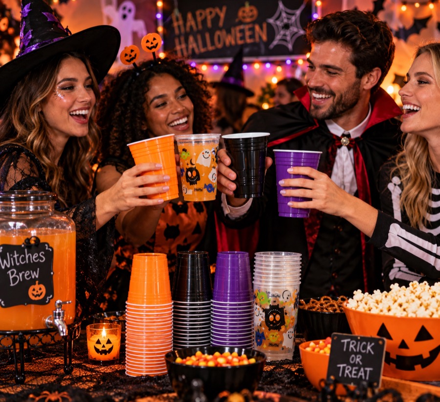 Halloween Disposable Party Cups