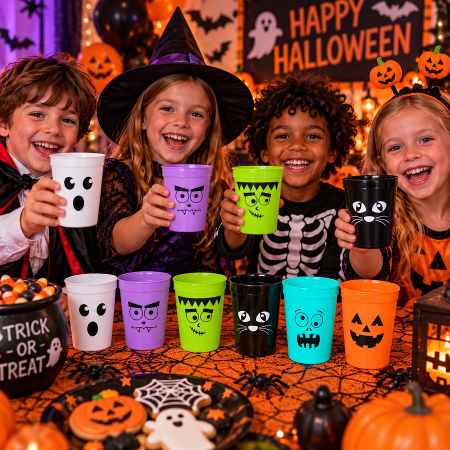 Halloween Reusable Character Cups