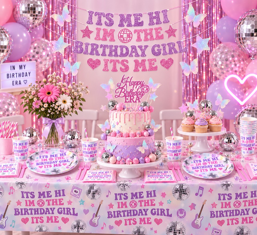 It's Me Hi I'm the Birthday Girl Its Me party decor set