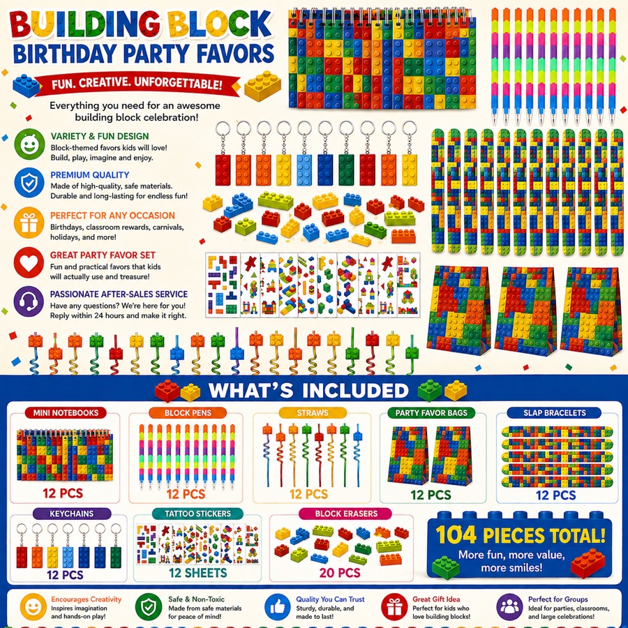 Lego Themed Party Favors