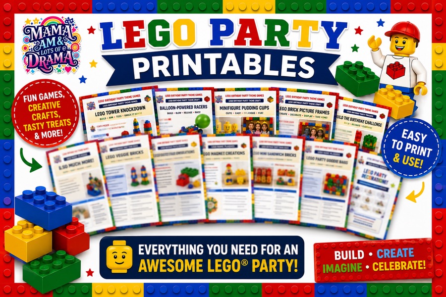DIY Lego Party Printables preview