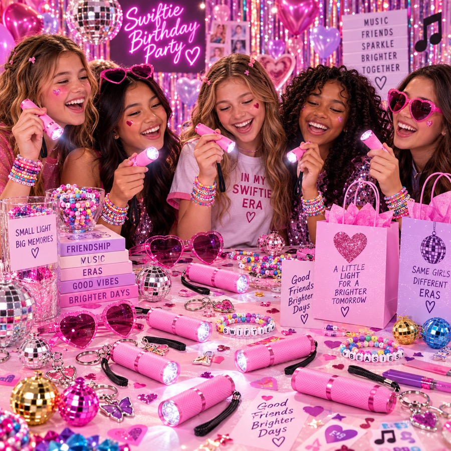 Pink LED Mini Flashlights