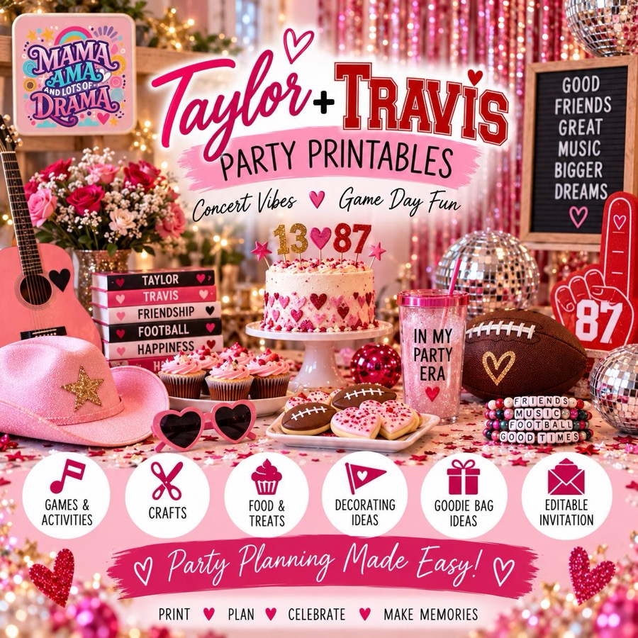 Taylor and Travis Party Printables Bundle